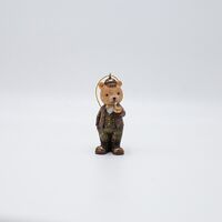 ΣΤΟΛΙΔΙ ΠΟΛΥΡΕΖΙΝ, ΑΡΚΟΥΔΑΚΙ VINTAGE ΜΕ ΠΙΠΑ, 5x9.5cm