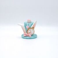 ΔΙΑΚΟΣΜΗΤΙΚΟ ΠΟΛΥΡΕΖΙΝ, ΚΑΠΕΛΟ ΜΕ ΑΥΤΙΑ ΛΑΓΟΥ, ΓΑΛΑΖΙΟ, 9x8.5cm