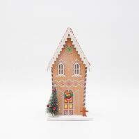 ΧΑΡΤΙΝΟ ΣΠΙΤΑΚΙ, ΜΠΕΖ ΜΕ ΜΠΙΣΚΟΤΟΥΛΗ, ΦΩΤΙΖΟΜΕΝΟ, 11x8.5x22cm