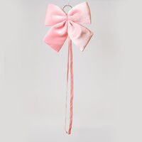 ΦΙΟΓΚΟΣ, ΒΕΛΟΥΔΙΝΟΣ ΡΟΖ, ΜΕ ΚΟΡΔΕΛΑ, 34cm