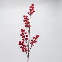 ΚΛΑΔΙ ΠΛΟΥΜΙΣΤΟ ΜΕ ΚΟΚΚΙΝΑ BERRIES, 70cm