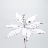 ΛΟΥΛΟΥΔΙ ΛΕΥΚΟ ΜΕ ΔΙΑΚΡΙΤΙΚΗ ΓΡΑΜΜΗ GLITTER, 30x20cm