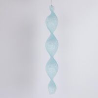 ΣΤΑΛΑΚΤΙΤΗΣ ΑΚΡΥΛΙΚΟΣ, ΣΠΙΡΑΛ, ΓΑΛΑΖΙΟ, ΠΑΓΩΜΕΝΟ, ΜΕ ΓΚΛΙΤΕΡ, 30cm