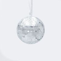 ΓΥΑΛΙΝΗ ΜΠΑΛΑ, ΝΤΙΣΚΟ, ΑΣΗΜΙ, 10cm