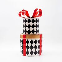 ΜΕΤΑΛΛΙΚΑ ΔΩΡΑΚΙΑ, ΜΑΥΡΟ ΚΑΡΟ ΜΕ ΚΟΚΚΙΝΟ, 40cm