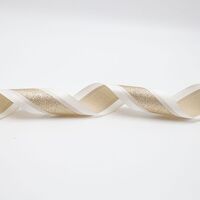 ΚΟΡΔΕΛΑ ΚΡΕΜ ΣΑΤΕΝ, ΜΕ ΣΑΜΠΑΝΙ GLITTER, 914x6.3cm