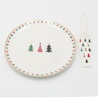 ΠΙΑΤΕΛΑ ΜΕ ΣΠΑΤΟΥΛΑ ΜΕ ΧΡΩΜΑΤΙΣΤΑ ΔΕΝΤΡΑΚΙΑ, 26.70cm