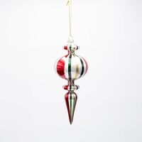 ΓΥΑΛΙΝΟ ΣΤΟΛΙΔΙ, ΚΟΚΚΙΝΟ, ΠΡΑΣΙΝΟ, ΧΡΥΣΟ, 20cm