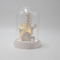 ΘΟΛΟΣ, ΜΕ ΑΚΡΥΛΙΚΑ ΕΛΑΦΑΚΙΑ, ΦΩΤΙΖΟΜΕΝΟΣ, ΜΠΑΤΑΡΙΑΣ, 12x18.5cm