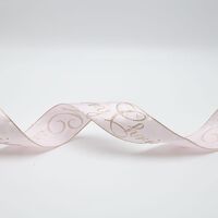 ΚΟΡΔΕΛΑ ΡΟΖ ΣΑΤΕΝ ΜΕ GLITTER MERRY CHRISTMAS, 914x6.3cm