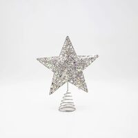 ΚΟΡΥΦΗ ΔΕΝΤΡΟΥ ΜΕ ΑΣΗΜΙ ΝΗΜΑ ΚΑΙ ΙΡΙΔΙΖΟΝΤΑ ΑΣΤΕΡΑΚΙΑ, 20x23cm