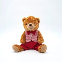 ΑΡΚΟΥΔΑΚΙ ΜΕ ΡΟΖ ΚΑΡΟ ΓΙΛΕΚΟ, ΚΑΘΙΣΤΟ, 23cm