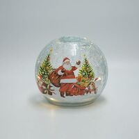 ΕΠΙΤΡΑΠΕΖΙΑ ΦΩΤΙΖΟΜΕΝΗ ΓΥΑΛΙΝΗ ΜΠΑΛΑ, ΚΡΑΚΕΛΕ, ΜΕ ΑΓΙΟ ΒΑΣΙΛΗ, ΜΠΑΤΑΡΙΑΣ, TIMER, 14cm