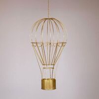 ΜΕΤΑΛΛΙΚΟ ΑΕΡΟΣΤΑΤΟ, ΧΡΥΣΟ, 33x33x84cm