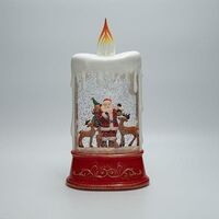 ΕΠΙΤΡΑΠΕΖΙΟ ΔΙΑΚΟΣΜΗΤΙΚΟ ΣΕ ΣΧΗΜΑ ΚΕΡΙΟΥ, ΜΕ ΑΓΙΟ ΒΑΣΙΛΗ, ΜΕ ΝΕΡΟ ΣΤΟ ΕΣΩΤΕΡΙΚΟ, ΦΩΤΙΖΟΜΕΝΟ, ΜΠΑΤΑΡΙΑΣ, TIMER, 15.5x9.5x30cm