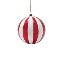 ΠΛΑΣΤΙΚΗ ΜΠΑΛΑ, ΚΟΚΚΙΝΗ ΠΕΡΛΑ ΜΕ ΛΕΥΚΕΣ ΡΙΓΕΣ, ΣΕΤ 2ΤΜΧ, 12cm