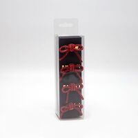 ΔΑΧΤΥΛΙΔΙΑ ΠΕΤΣΕΤΑΣ, ΜΕΤΑΛΛΙΚΑ, ΦΙΟΓΚΟΣ ΚΟΚΚΙΝΟΣ ΜΕ ΣΤΡΑΣ, ΣΕΤ 4ΤΜΧ, 5x4x4.5cm