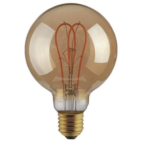 ΛΑΜΠΑ LED G125 FILAMENT "DECOR" 5W E27 2000K 220-240V DIMMABLE GOLD