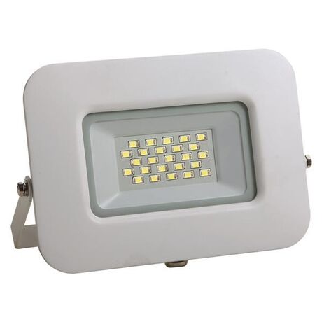 ΠΡΟΒΟΛΕΑΣ LED 20W SMD ΒΑΣΗ 360° ΛΕΥΚΟΣ IP65 3000K PLUS