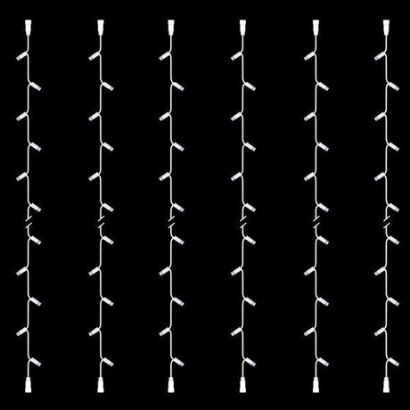 ΣΕΙΡΑ, DIY, 30 LED, ΛΕΥΚΟ ΚΑΛΩΔΙΟ ΚΑΟΥΤΣΟΥΚ, ΜΕ ΕΠΕΚΤΑΣΗ, 2 ΚΟΝΕΚΤΟΡΕΣ,  ΛΕΥΚO LED, ΣΕΤ 6ΤΜΧ, ΑΝΑ 10cm, ΙΡ65