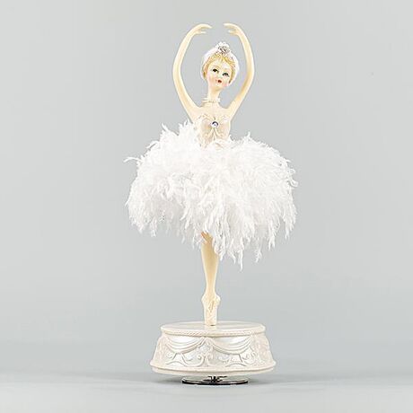 ΜΠΑΛΑΡΙΝΑ ΜΕ ΛΕΥΚΗ ΦΟΥΣΤΑ, ΣΕ ΒΑΣΗ, 33cm