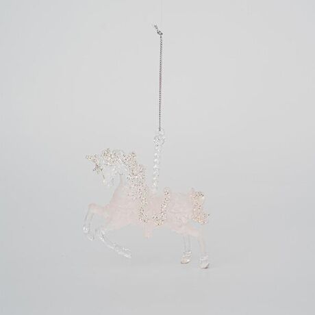 ΑΚΡΥΛΙΚΟΣ ΜΟΝΟΚΕΡΟΣ, ΡΟΖ ΜΕ ΣΑΜΠΑΝΙ GLITTER, 12,5x11,5cm