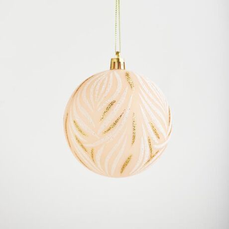 ΜΠΑΛΑ ΠΛΑΣΤΙΚΗ, ΡΟΖ ΜΑΤ ΜΕ ΣΧΕΔΙΟ, ΣΕΤ 6 ΤΜΧ , 8 cm