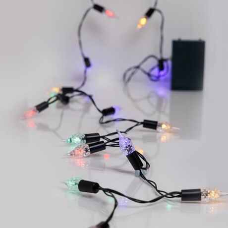 ΣΕΙΡΑ, 20 LED 5mm, VINTAGE ΔΙΑΚΟΣΜΗΤΙΚO 1.2cm, ΜΠΑΤΑΡΙΑΣ 3xΑΑ, ΧΡΟΝΟΔΙΑΚΟΠΤΗ, ΠΡΑΣΙΝΟ PVC ΚΑΛΩΔΙΟ, ΧΡΩΜΑΤΙΣΤΟ LED ANA 10cm, ΠΡΟΕΚΤΑΣΗ ΠΑΡΟΧΗΣ 30cm, IP20