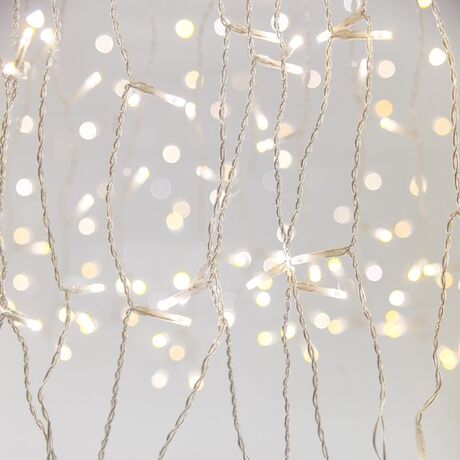 ΚOΥΡΤIΝA, 360 2CHIP LED 3mm, 31V ΜEΤAΣΧΗΜΑΤIΣΤΗ, 8 M/F & ΜΝΗΜΗ, 4 EΠEΚΤAΣEIΣ ΕΩΣ 3 SET, R.CONTROL (TIMER & DIMMER), ΔIAΦAΝO PVC ΚAΛΩΔIO, ΛΕΥΚΟ & ΘΕΡΜΟ ΛΕΥΚΟ LED (H200 x W200cm, 20 LINES x 18 LED), ΚAΛΩΔIO ΠAΡOΧΗΣ 3m, IP44