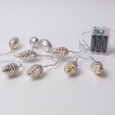 ΣΕΙΡΑ, 20 LED 5mm, ΑΣΗΜΙ ΚΟΥΚΟΥΝΑΡΙΑ, ΜΠΑΤΑΡΙΑΣ 3xAA, ΧΡΟΝΟΔΙΑΚΟΠΤΗ, ΔΙΑΦΑΝΟ PVC ΚΑΛΩΔΙΟ, ΘΕΡΜΟ ΛΕΥΚΟ LED ΑΝΑ 15cm, ΠΡΟΕΚΤΑΣΗ ΠΑΡΟΧΗΣ 30cm, IP20