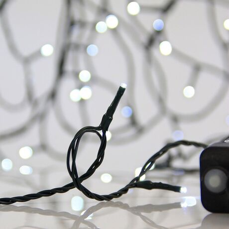 ΣΕΙΡΑ, 300 LED 3mm, 31V ΜΕΤΑΣΧΗΜΑΤΙΣΤΗ, 8 ΠΡΟΓΡΑΜΜΑΤΑ & ΜΝΗΜΗ, ΠΡΑΣΙΝΟ PVC ΚΑΛΩΔΙΟ, ΛΕΥΚΟ LED ΑΝΑ 5cm, ΠΡΟΕΚΤΑΣΗ ΠΑΡΟΧΗΣ 3m, ΙΡ44