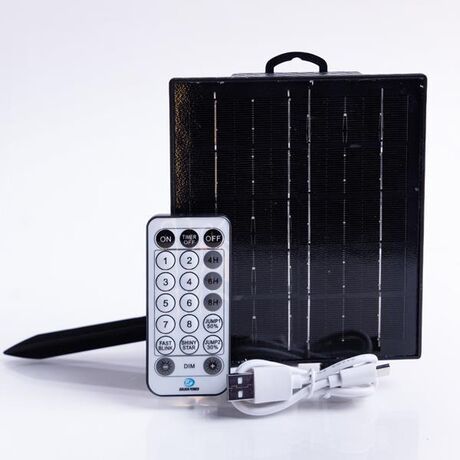 ΗΛΙΑΚΟΣ ΣΥΛΛΕΚΤΗΣ 31V, ΑΙΣΘΗΤΗΡΑ ΦΩΤΟΣ, 3.7V 1800mAh*2, 12 ΠΡΟΓΡΑΜΜΑΤΑ & ΜΝΗΜΗ, ΤΗΛΕΧΕΙΡΙΣΤΗΡΙΟ (ΧΡΟΝΟΔΙΑΚΟΠΤΗ & DIMMER), IP44