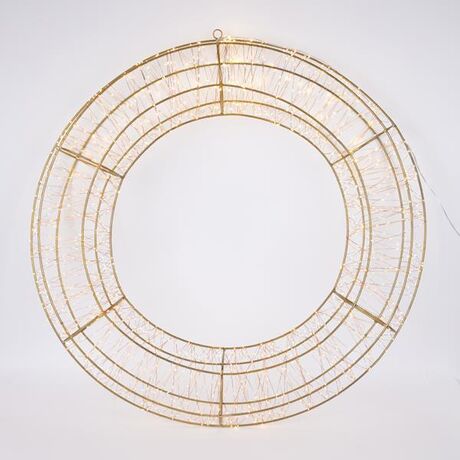 ΣΤΕΦΑΝΙ 80cm, 1680 LED, 4,5V ΜΕΤΑΣΧΗΜΑΤΙΣΤΗ, TIMER, MΠΡΟΝΖΕ ΜΕΤΑΛΛΙΚΟΣ ΣΚΕΛΕΤΟΣ, ΜΠΡΟΝΖΕ ΧΑΛΚΙΝΟ ΚΑΛΩΔΙΟ, ΚΟΚΚΙΝΟ LED, ΠΡΟΕΚΤΑΣΗ ΠΑΡΟΧΗΣ 5m, IP44