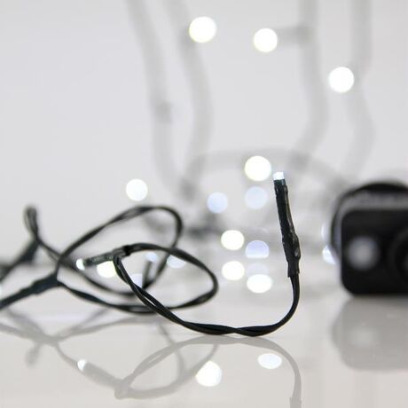 ΣΕΙΡΑ, 100 LED 3mm, 31V ΜΕΤΑΣΧΗΜΑΤΙΣΤΗ, 8 ΠΡΟΓΡΑΜΜΑΤΑ & ΜΝΗΜΗ, ΠΡΑΣΙΝΟ PVC ΚΑΛΩΔΙΟ, ΛΕΥΚΟ LED ΑΝΑ 5cm, ΠΡΟΕΚΤΑΣΗ ΠΑΡΟΧΗΣ 3m, ΙΡ44