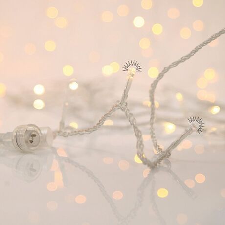 ΣΕΙΡΑ, 700 FLASH LED 5mm, 31V ΜΕΤΑΣΧΗΜΑΤΙΣΤΗ, 4 ΕΠΕΚΤΑΣΕΙΣ ΕΩΣ 2 ΣΕΤ, ΔΙΑΦΑΝΟ PVC ΚΑΛΩΔΙΟ, ΘΕΡΜΟ ΛΕΥΚΟ LED ANA 10cm, ΠΡΟΕΚΤΑΣΗ ΠΑΡΟΧΗΣ 3m, ΙΡ44