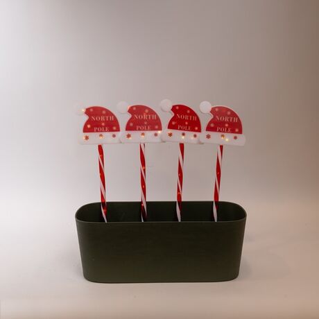 ΣΕΙΡA, 36 MINI LED, 4 ΧΡIΣΤΟΥΓ. ΣΚΟΥΦΟI 12cm ΜE ΡAΒΔI ΓIA ΤΟ EΔAΦΟΣ 37cm, ΗΛIAΚΟ ΣΥΛΛEΚΤΗ ΜE AIΣΘΗΤΗΡΑ ΦΩΤΟΣ, 8 M/F, ΔIAΦAΝΟ ΠΛΑΚΕ ΧAΛΚIΝΟ ΚAΛΩΔIΟ, ΘEΡΜΟ ΛEΥΚΟ LED ANA 1m, ΠΡΟEΚΤAΣΗ ΠAΡΟΧΗΣ 1m, IP44