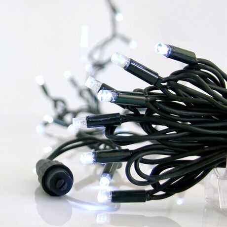 ΣΕΙΡΑ, 100 LED 5mm ΜΕ ΚΑΛΥΜΜΑ, 230V, 3 ΕΠΕΚΤΑΣΕΙΣ ΕΩΣ 9 ΣΕΤ, ΠΡΑΣΙΝΟ ΚΑΟΥΤΣΟΥΚ ΚΑΛΩΔΙΟ, ΛΕΥΚΟ LED ANA 10cm, ΠΡΟΕΚΤΑΣΗ ΠΑΡΟΧΗΣ 1.5cm, ΙΡ65