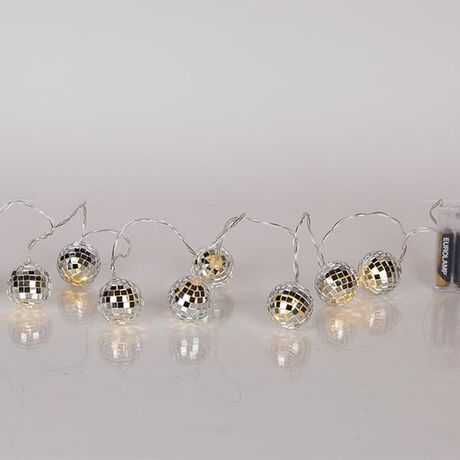 ΣΕΙΡΑ, 10 LED 5mm, DISCO ΜΠΑΛΙΤΣΕΣ, ΜΠΑΤΑΡΙΑΣ 3xAA, ΧΡΟΝΟΔΙΑΚΟΠΤΗ, ΔΙΑΦΑΝΟ PVC ΚΑΛΩΔΙΟ, ΘΕΡΜΟ ΛΕΥΚΟ LED ΑΝΑ 15cm, ΠΡΟΕΚΤΑΣΗ ΠΑΡΟΧΗΣ 30cm, IP20