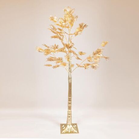 ΧΡΥΣΟΣ ΦΟΙΝΙΚΑΣ 1,5m, 4,5V ΜΕΤΑΣΧΗΜΑΤΙΣΤΗ, 110 ΘΕΡΜΑ ΛΕΥΚΑ MINI LED, ΠΡΟΕΚΤΑΣΗ ΠΑΡΟΧΗΣ 3m, IP44