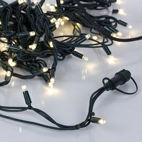 ΣΕΙΡΑ, 100 LED 5mm ΜΕ ΚΑΛΥΜΜΑ, 230V, 2 ΕΠΕΚΤΑΣΕΙΣ ΕΩΣ 9 ΣΕΤ, ΠΡΑΣΙΝΟ ΚΑΟΥΤΣΟΥΚ ΚΑΛΩΔΙΟ, DAYLIGHT LED ΑΝΑ 10cm, IΡ65 (ΧΩΡΙΣ ΠΡΟΕΚΤΑΣΗ ΠΑΡΟΧΗΣ)