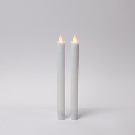 ΚΕΡΙ ΜΠΑΤΑΡΙΑΣ ΜΕ ΚΙΝΗΣΗ ΣΤΗ ΦΛΟΓΑ, ΧΡΟΝΟΔΙΑΚΟΠΤΗ, ΛΕΥΚΟ, 2,2x24cm, ΣΕΤ 2 ΤΜΧ, IP20