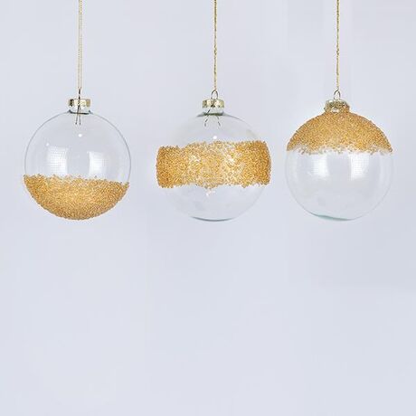 ΓΥΑΛΙΝΕΣ ΜΠΑΛΕΣ, ΔΙΑΦΑΝΕΣ ΜΕ ΣΑΜΠΑΝΙ ΣΧΕΔΙΑ, 3 ΣΧΕΔΙΑ, ΣΕΤ 4ΤΜΧ,8CM