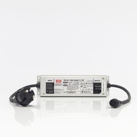 24V ΜΕΤΑΣΧΗΜΑΤΙΣΤΗ, 150W, ΠΡΑΣΙΝΟ ΚΑΟΥΤΣΟΥΚ ΚΑΛΩΔΙΟ, ΚΑΛΩΔΙΟ ΠΑΡΟΧΗΣ 3m, IP44