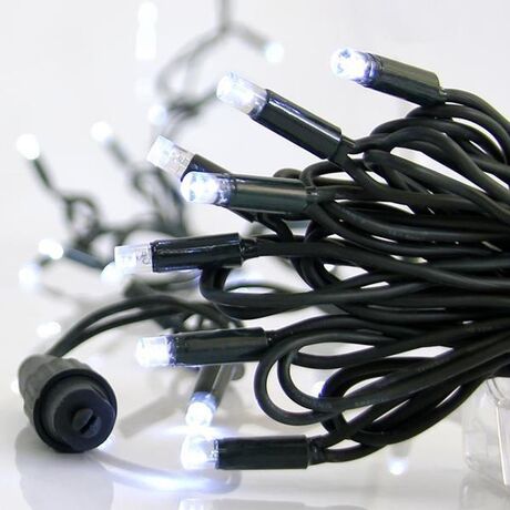 ΣΕΙΡΑ, 100 LED 5mm ΜΕ ΚΑΛΥΜΜΑ, 230V, 3 ΕΠΕΚΤΑΣΕΙΣ ΕΩΣ 20 ΣΕΤ, ΠΡΑΣΙΝΟ ΚΑΟΥΤΣΟΥΚ ΚΑΛΩΔΙΟ, ΛΕΥΚΟ LED ANA 10cm, ΠΡΟΕΚΤΑΣΗ ΠΑΡΟΧΗΣ 1.5cm, ΙΡ67