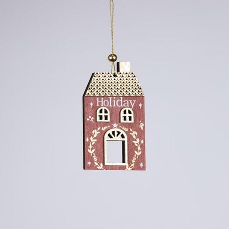 ΞΥΛΙΝΟ ΣΤΟΛΙΔΙ ΣΠΙΤΑΚΙ, ΚΟΚΚΙΝΟ ΜΕ ΧΡΥΣΟ, 0.5x7.5x31cm