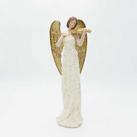 ΑΓΓΕΛΟΣ ΠΟΛΥΡΕΖΙΝ, ΜΕ ΧΡΥΣΑ ΦΤΕΡΑ ΚΑΙ ΒΙΟΛΙ, 12x34.5cm