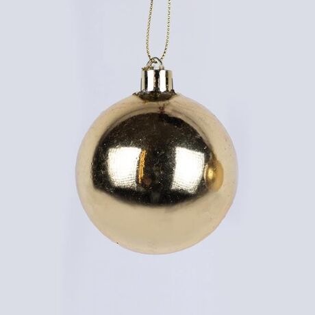 ΠΛΑΣΤΙΚΗ ΜΠΑΛΑ, ΧΡΥΣΗ ΓΥΑΛΙΣΤΕΡΗ, ΣΕΤ 6ΤΜΧ, 10cm