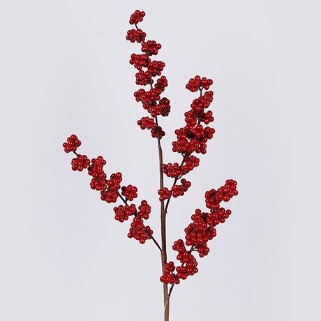 ΚΛΑΔΙ ΜΕ ΜΙΚΡΑ ΚΟΚΚΙΝΑ BERRIES, 55cm