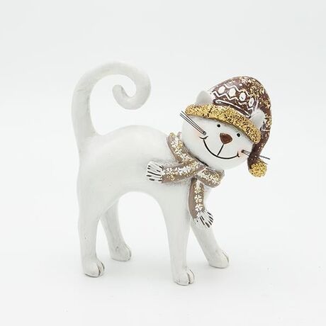 ΓΑΤΟΥΛΑ ΠΟΛΥΡΕΖΙΝ, ΛΕΥΚΗ, 13.5x14.5cm