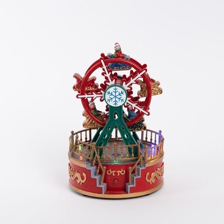 ΡΟΔΑ, ΠΡΑΣΙΝΗ ΚΟΚΚΙΝΗ, ΜΕ ΦΩΣ, ΜΟΥΣΙΚΗ ΚΑΙ ΚΙΝΗΣΗ, ΜΠΑΤΑΡΙΑΣ, 13x13x18.5cm